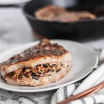 We're getting a little fancy here today but no worries, as always the recipe involves just a handful of easy to find ingredients. These Stuffed Pork Chops with Wild Rice are easy enough for a weeknights but dressed up enough for guests.
