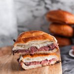 Meet your new favorite 15 minute meal, the Roast Beef Melt. Deli roast beef, melted provolone and horseradish sauce all on a crusty roll and toasted to perfection under the broiler.