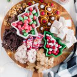 This Easy Christmas Dessert Board will be the talk of your Christmas party. A homemade treat or two filled in with fun, festive cookies and candies.