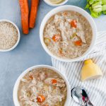 Need something warm and cozy? Feeling under the weather? This Instant Pot Chicken Rice Soup is the perfect soup to warm you up or help heal you. Simple ingredients, simple preparation and just a few minutes until soup is on the table.