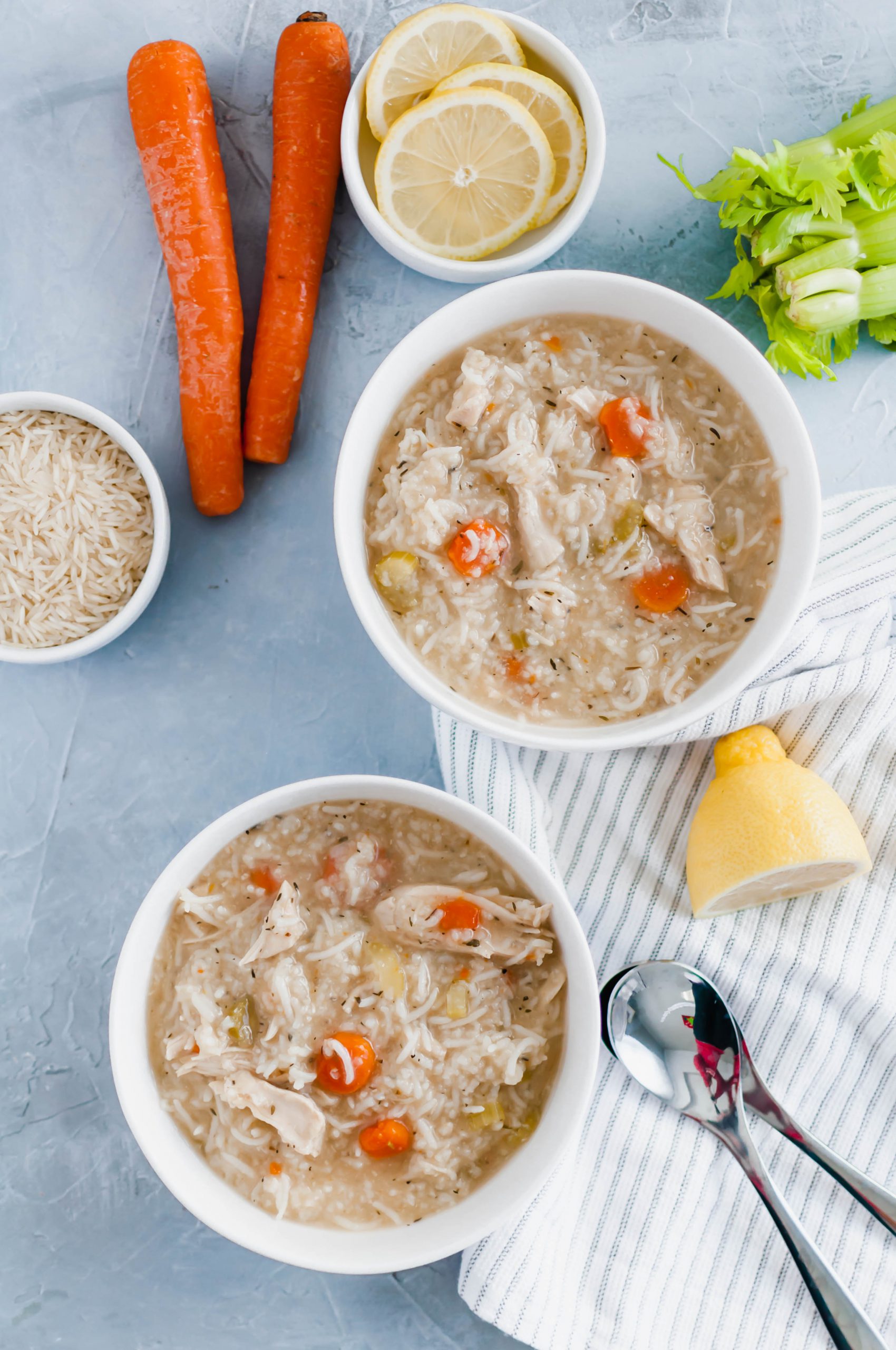 Need something warm and cozy? Feeling under the weather? This Instant Pot Chicken Rice Soup is the perfect soup to warm you up or help heal you. Simple ingredients, simple preparation and just a few minutes until soup is on the table.