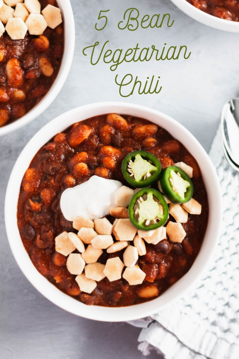 5 Bean Vegetarian Chili Meg's Everyday Indulgence