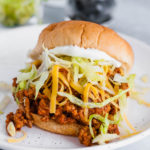 Get ready for back to school with these Taco Turkey Sloppy Joes. They are quick (less than 30 minutes), easy and a big family pleaser. Top with all your favorite taco toppings.