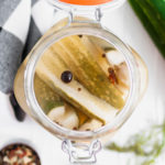 Homemade pickles are super simple to make with just a few ingredients. These taste just like the favorite Claussen's.