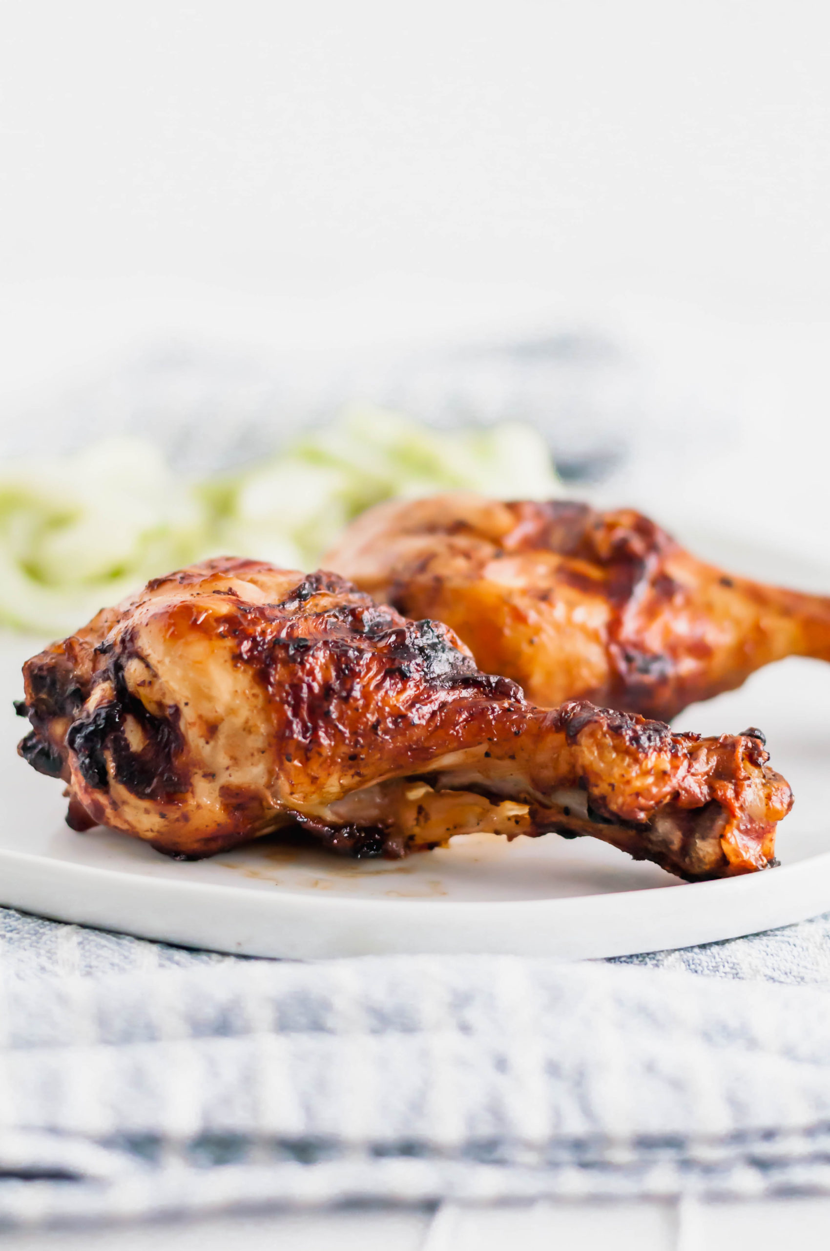 Let's hold on to summer just a bit longer with these Grilled Chicken Drumsticks. Marinated for tenderness and perfectly charred on the grill.