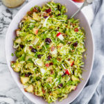 This Shaved Brussels Sprouts Salad is the perfect addition to your Thanksgiving table. It's bringing all the fresh fall vibes.