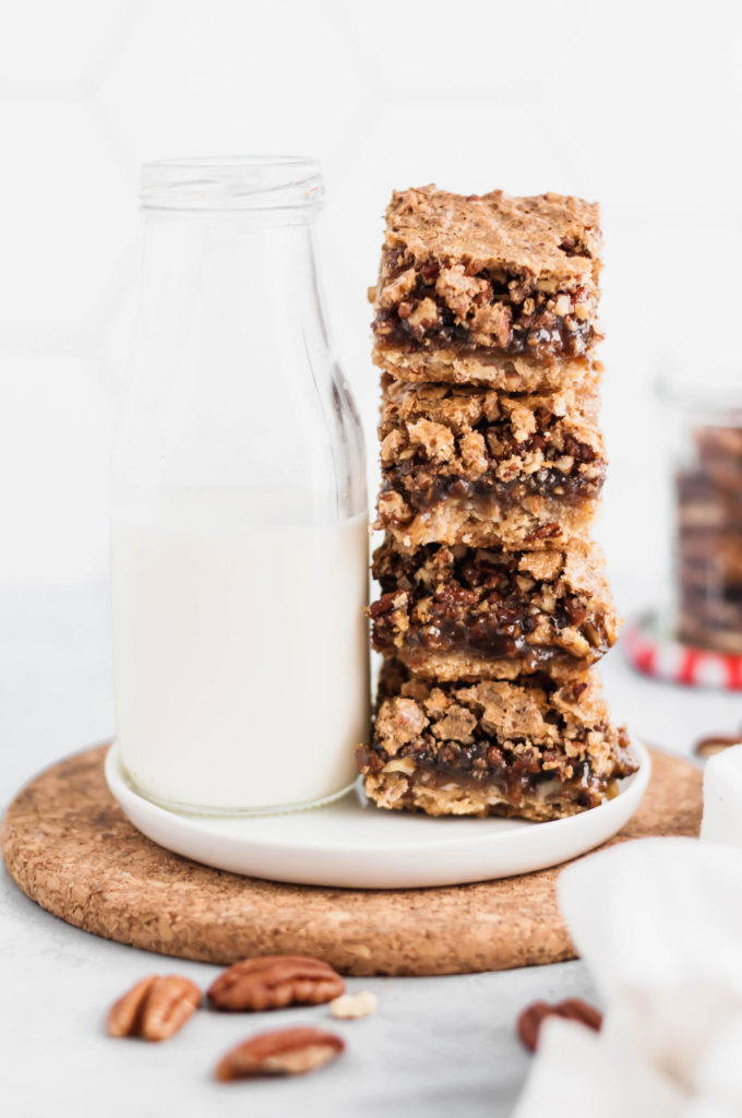 These Pecan Pie Shortbread Bars are the only dessert you'll need this Thanksgiving. Brown butter pecan shortbread is topped with homemade pecan pie filling to create incredibly rich and delicious bars that are so much better than pie.