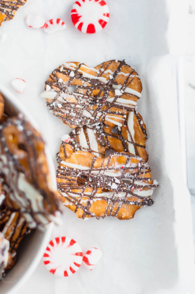 Looking for a delicious sweet and salty treat this holiday season? These Chocolate Peppermint Pretzels are just what you need.