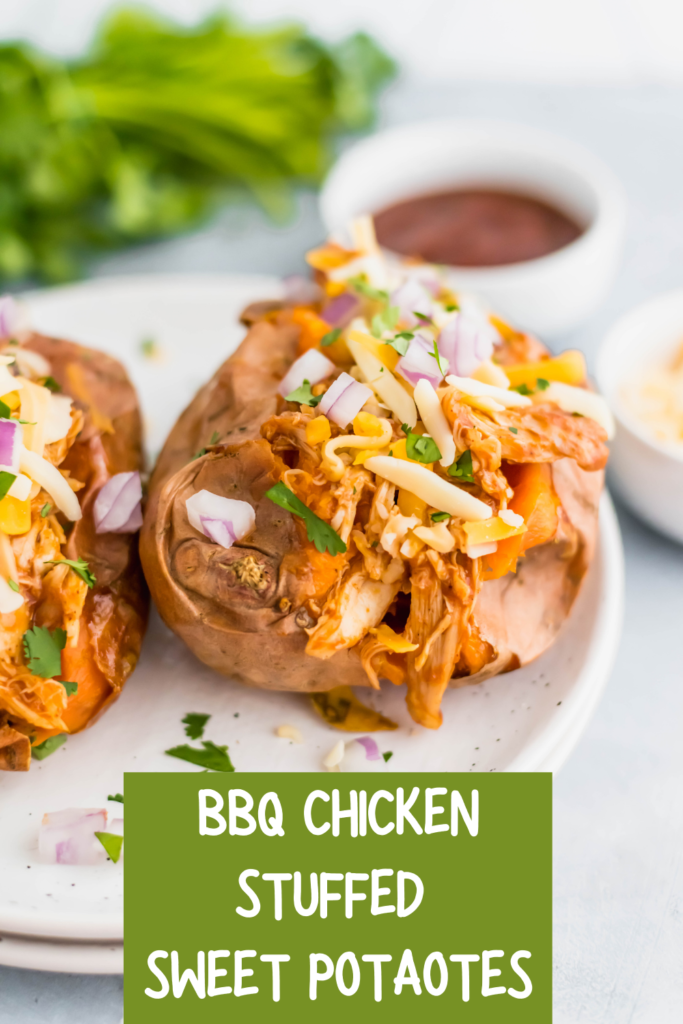 Eating healthy doesn't have to be boring. Especially with these BBQ Chicken Stuffed Sweet Potatoes around. Simple to prep and so yummy.