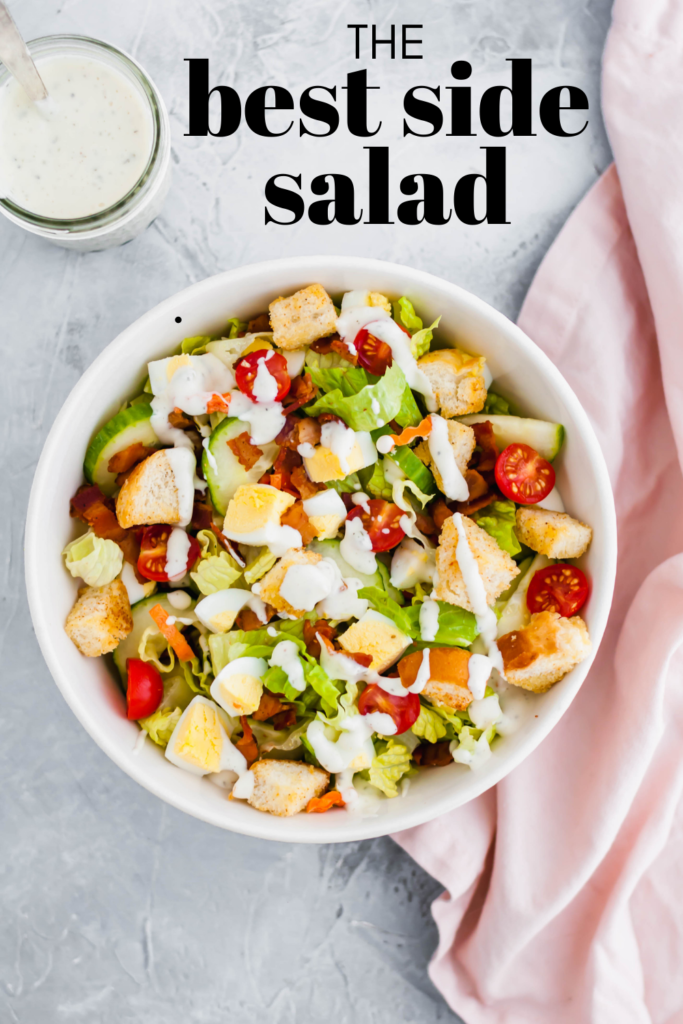 Sometimes you just need a simple side salad to round out your meal. Get ready for the best side salad using simple ingredients you already have in your refrigerator.