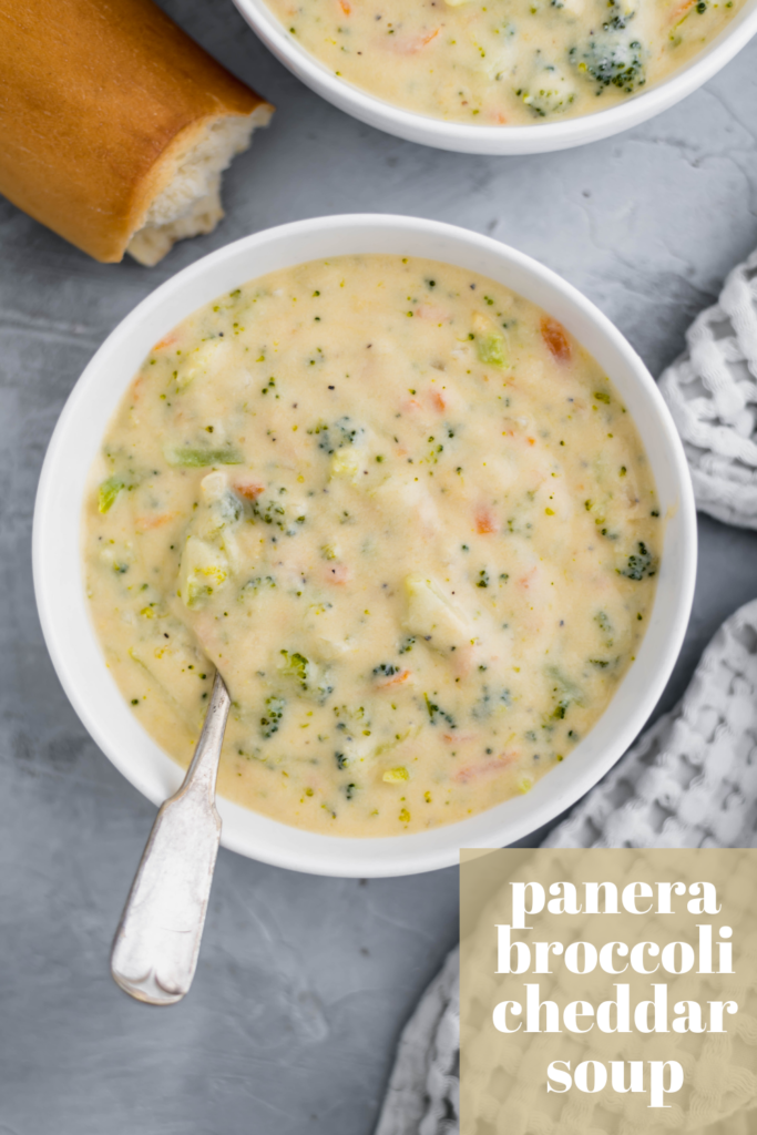 Make your own Copycat Panera Broccoli Cheddar Soup at home. It's super simple (less than 30 minutes!) and tastes just as delicious.