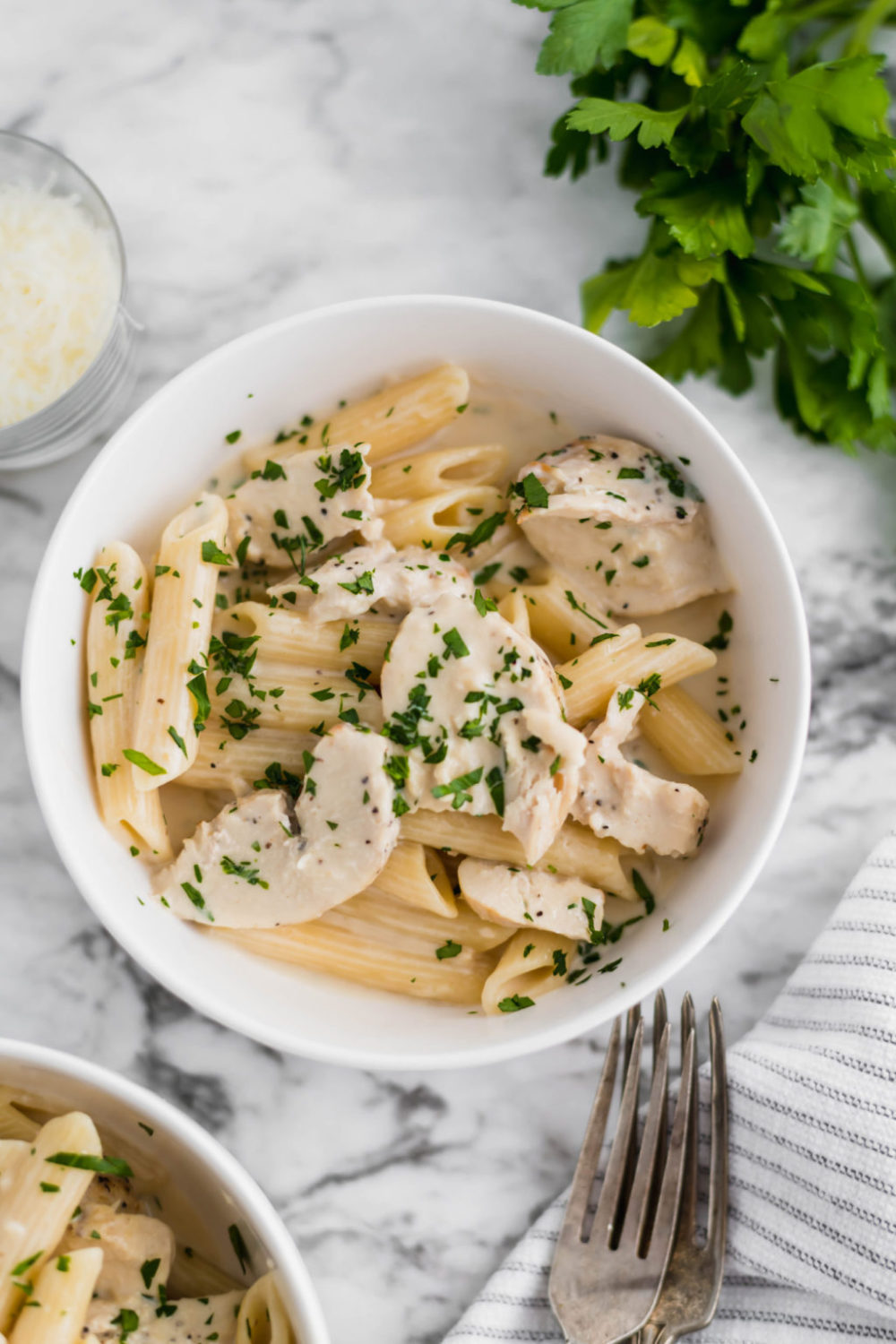 Get a family favorite on the table in less than 30 minutes. Instant Pot Chicken Alfredo is simple, quick and delicious.