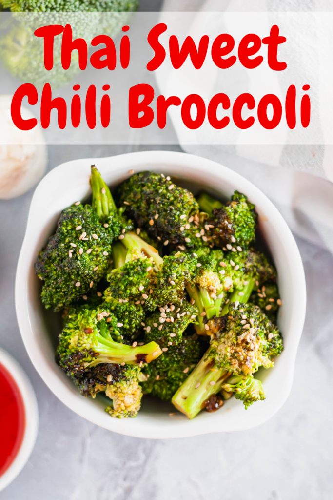 Looking for an easy, super flavorful side dish? This Thai Sweet Chili Broccoli is simple to throw together and super delicious.