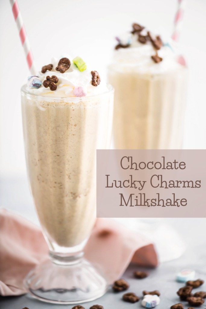 St. Patrick's Day is right around the corner and what better way than to celebrate with a Chocolate Lucky Charms Milkshake. Grab some ice cream, cereal and milk and let's get started.