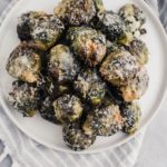 Get ready for Thanksgiving with this new delicious side dish, Parmesan Smashed Brussels Sprouts. They are extra crispy and super cheesy.